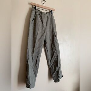 Woolrich Pants Cargo Bottoms Women Size 6 Green Cotton Casual Clothing